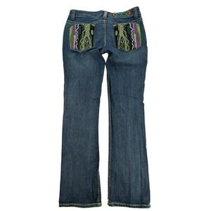 Vintage Coogi Embroidered Y2K Flare Jeans McBling Low Rise 33.5(9/10)